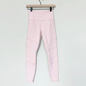 Athleta Pink Moto Leggings - XS